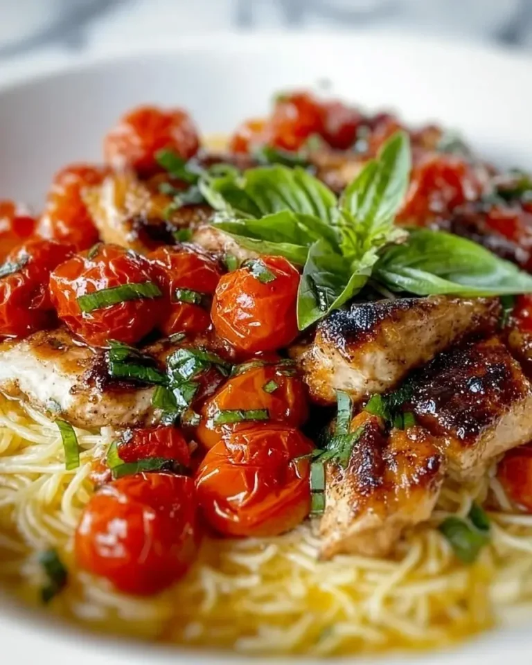 Healthy Bruschetta Chicken Pasta Recipe
