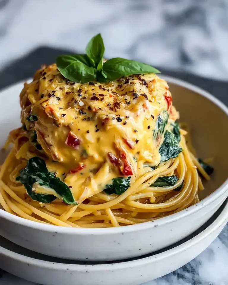 Spaghetti & Spinach with Sun-Dried Tomato Cream Sauce Recipe