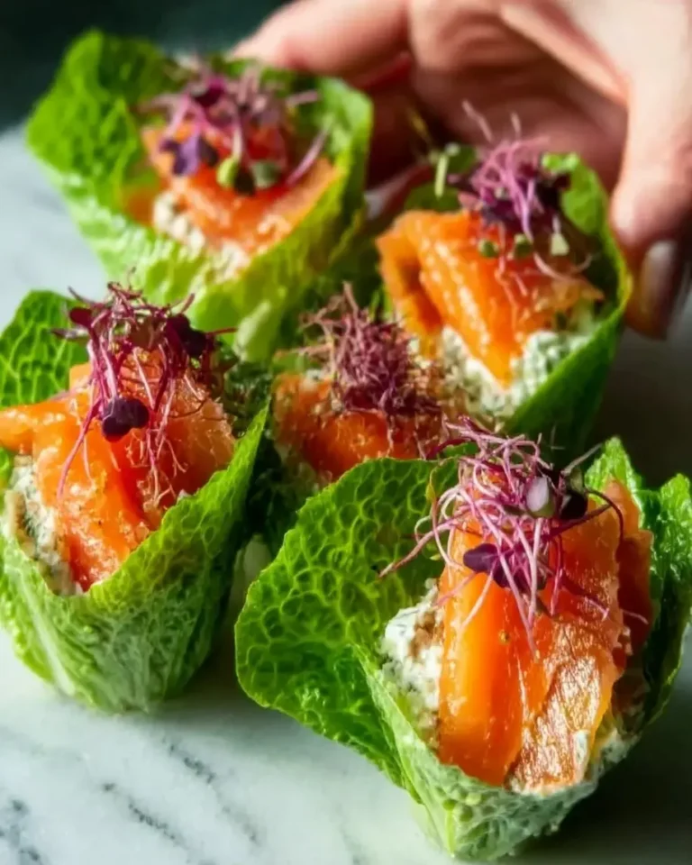 Smoky Salmon Caesar Lettuce Wraps Recipe