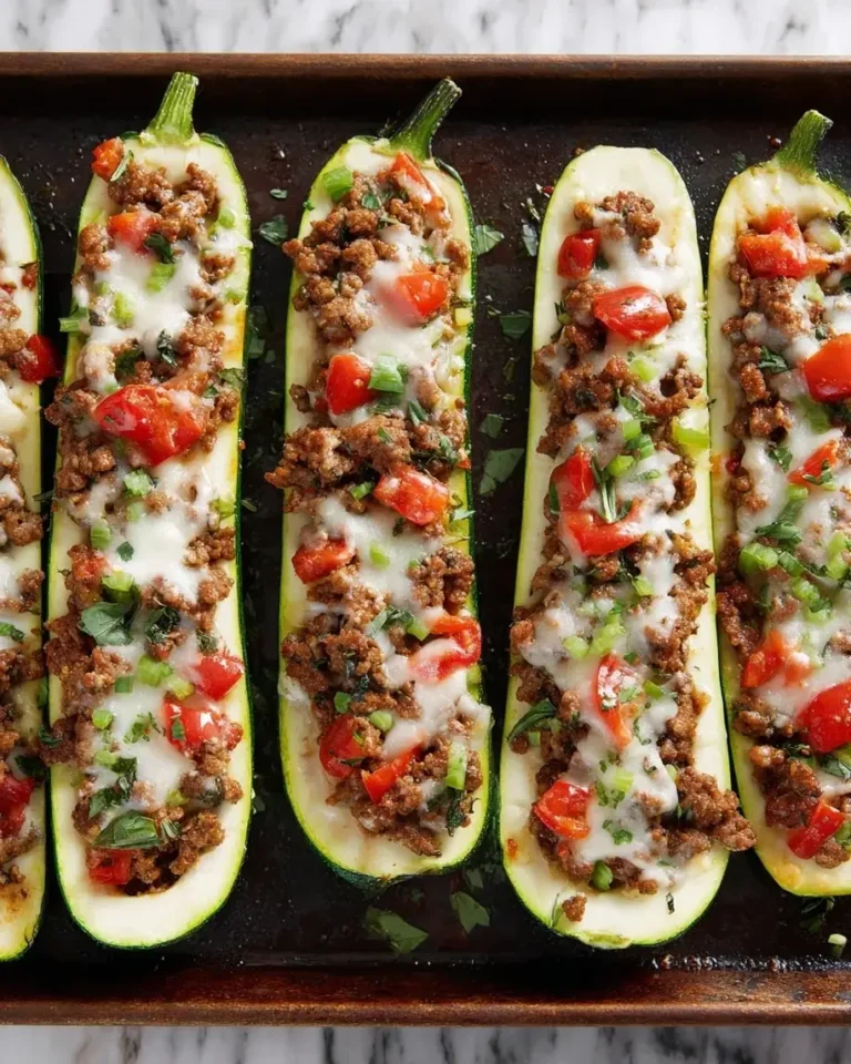 Sausage Zucchini Boats Recipe