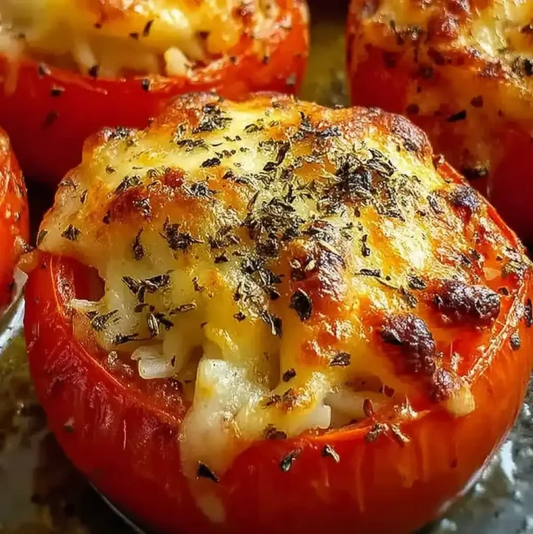 Cheesy Baked Stuffed Tomatoes