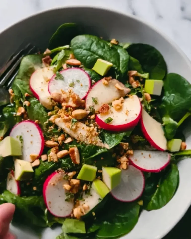 Apple Radish and Watercress Salad with Pistachio Chile de Árbol Dressing Recipe
