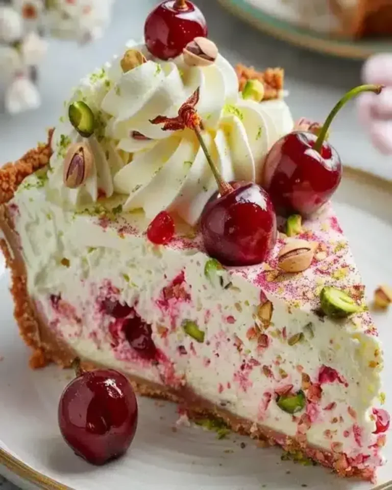 Lemon-Lime Cherry Pistachio Cheesecake Recipe | Delightful Dessert