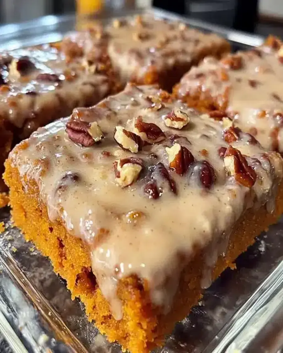 Sweet Potato Honeybun Cake with Pecans