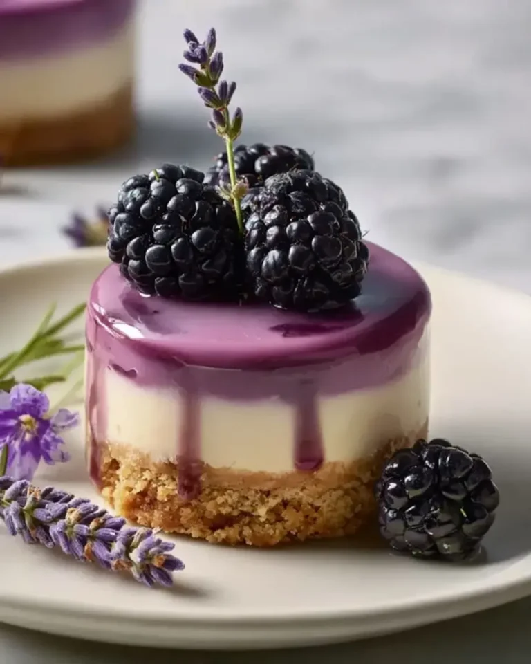 Mini Blackberry Lavender Cheesecakes Recipe
