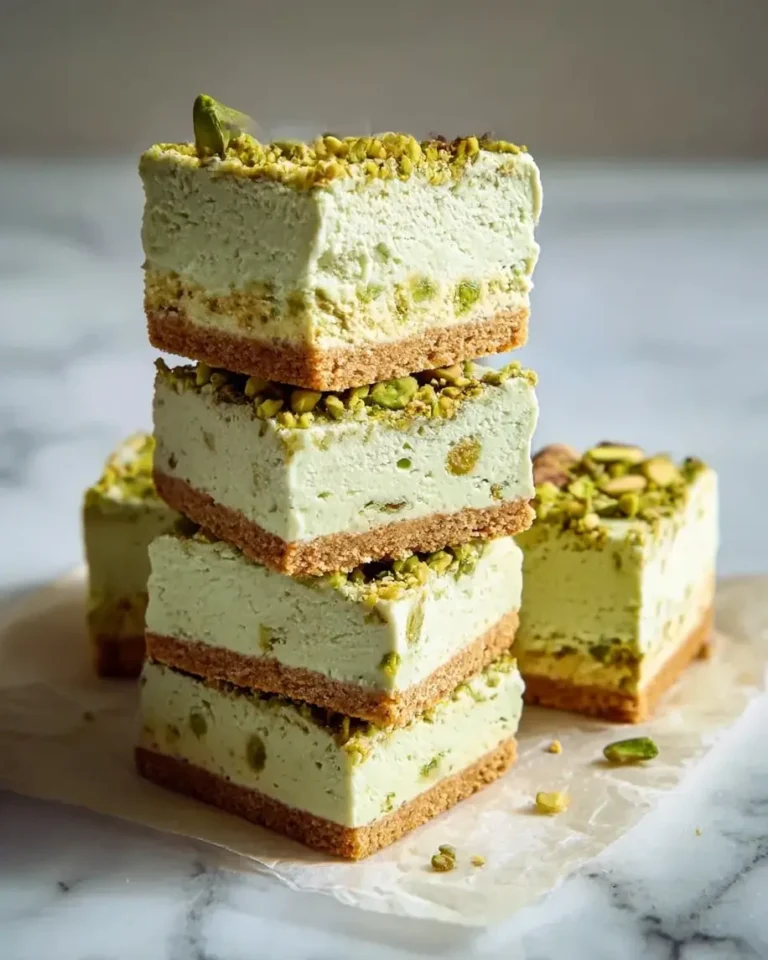 Pistachio Blondie Ice Cream Sandwiches Recipe