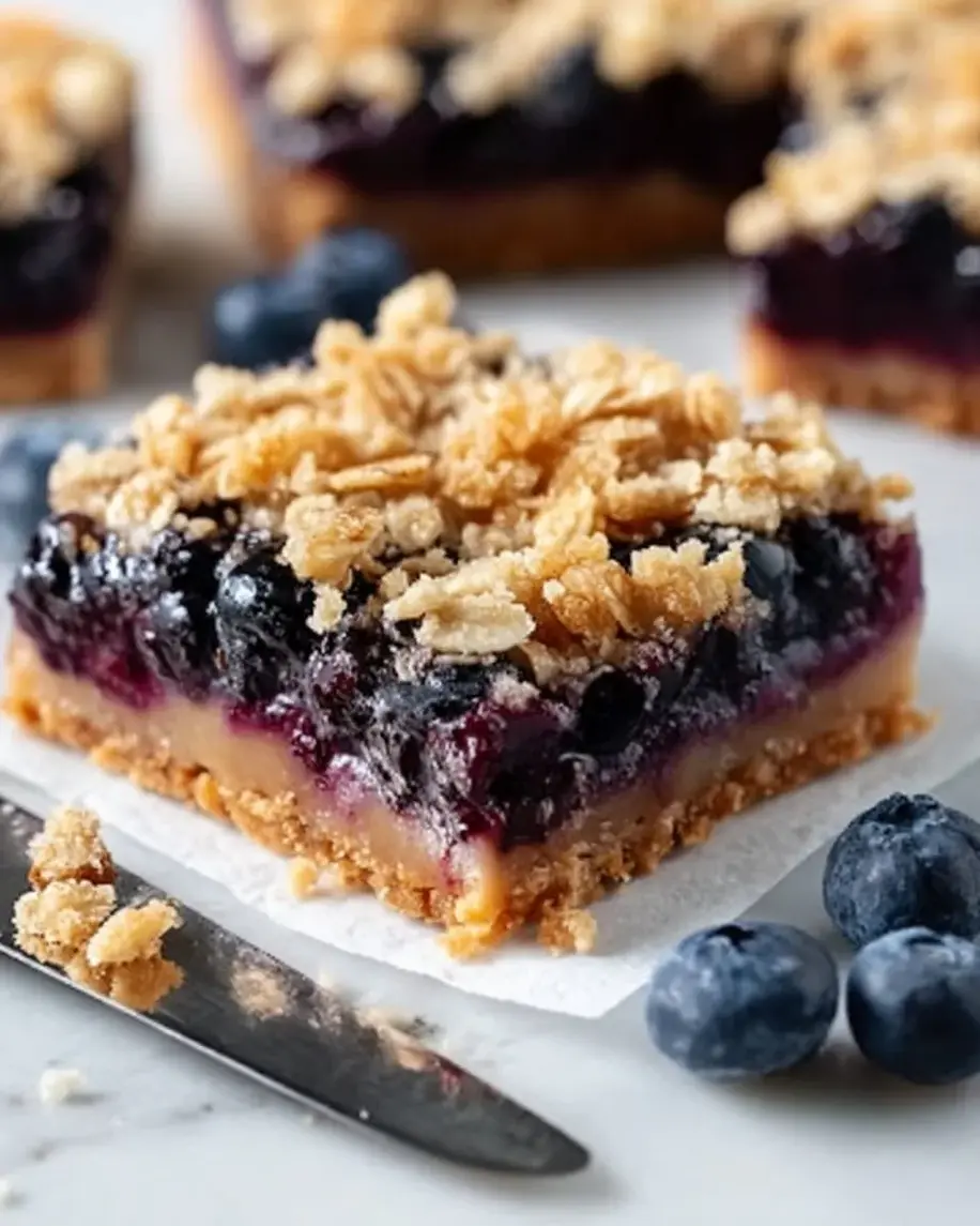 Blueberry Oatmeal Breakfast Bars Recipe