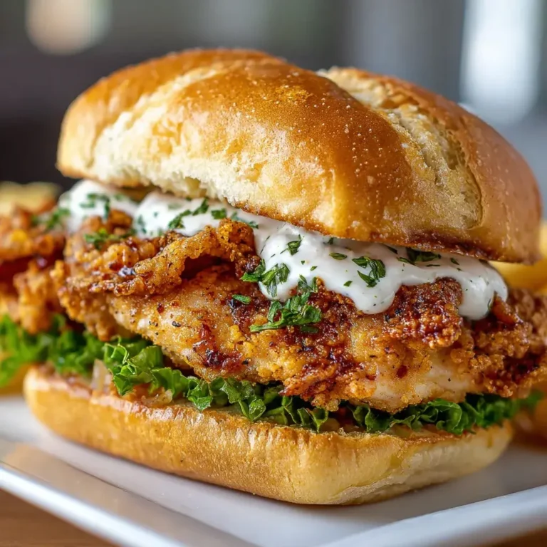 Cajun Crispy Chicken Sandwich with Garlic Aioli | Crunchy, Juicy, Flavor-Packed Recipe