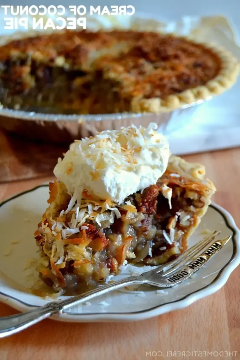 Cream of Coconut Pecan Pie | The Domestic Rebel