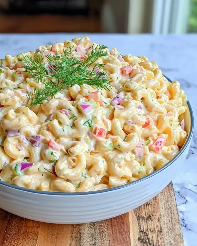 Classic Macaroni Salad with Avocado and Dill Recipe