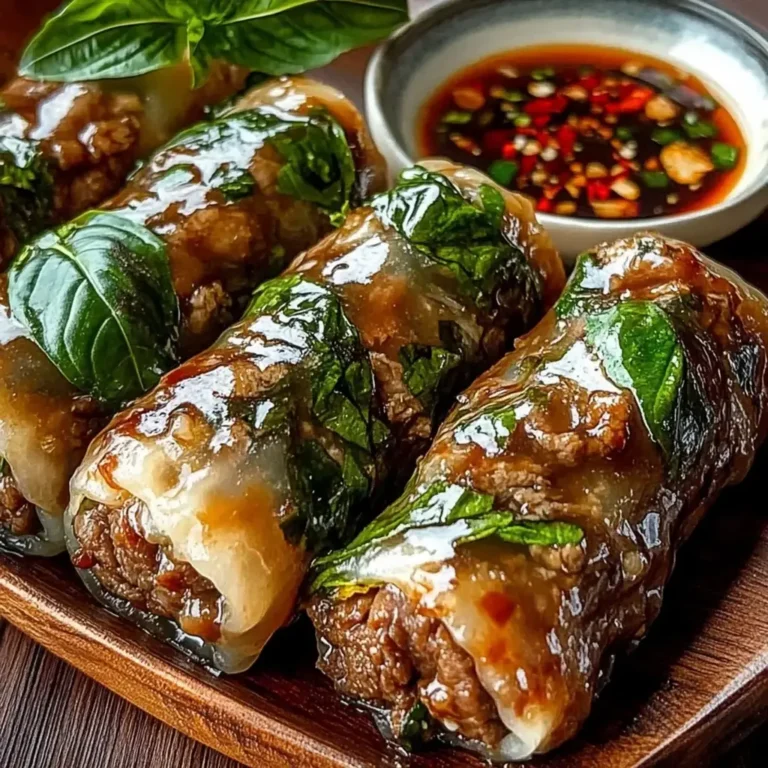 What Makes These Thai Basil Beef Rolls So Irresistible