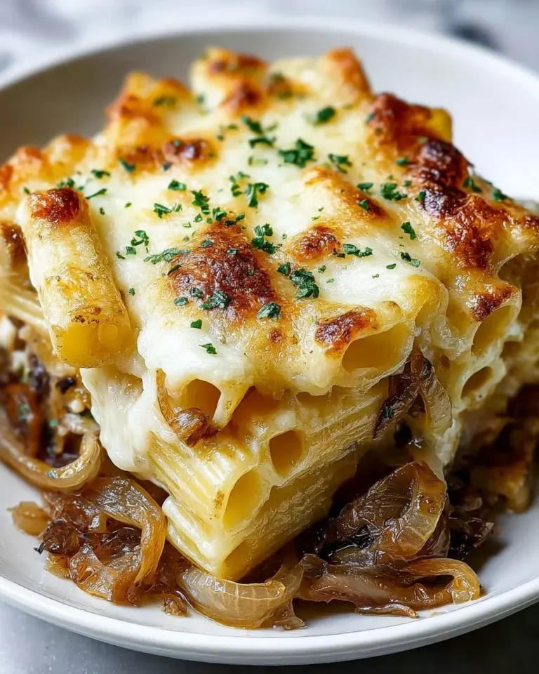 French Onion Pasta Casserole Recipe