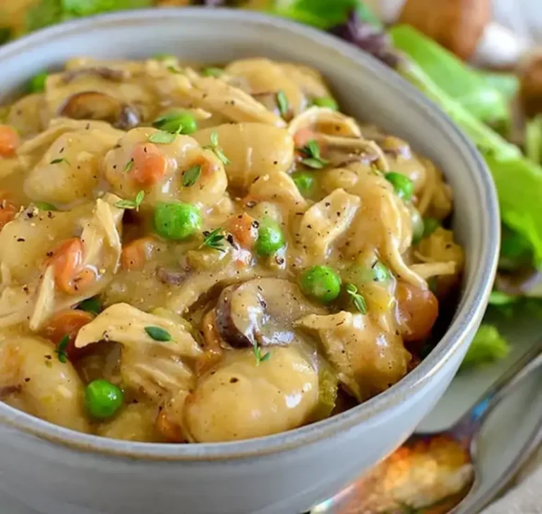 One Pot Gnocchi Chicken Pot Pie