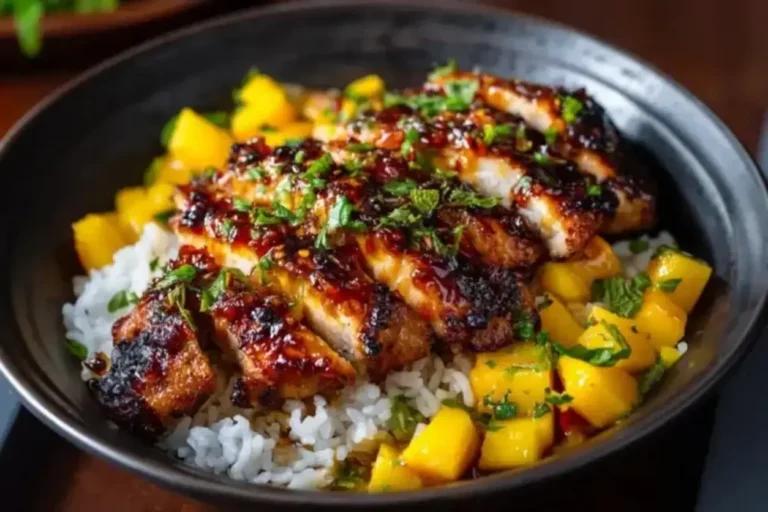 Irresistible Sweet & Savory Asian Mango Glazed Chicken Twists