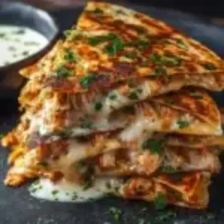 Cheesy Hot Honey Chicken Quesadillas with Spicy Jalapeño Cream Sauce