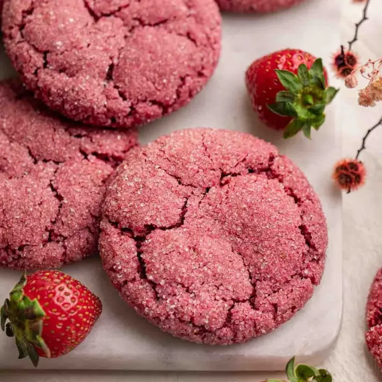 Strawberry Sugar Cookies (vegan)
