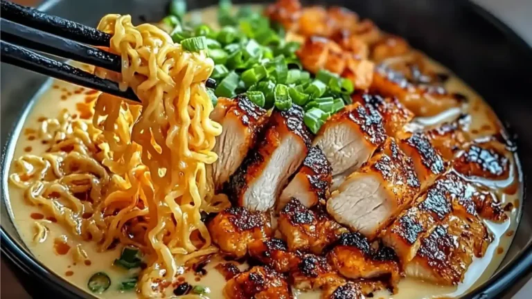 Fiery Chicken Ramen : Spicy & Indulgent!