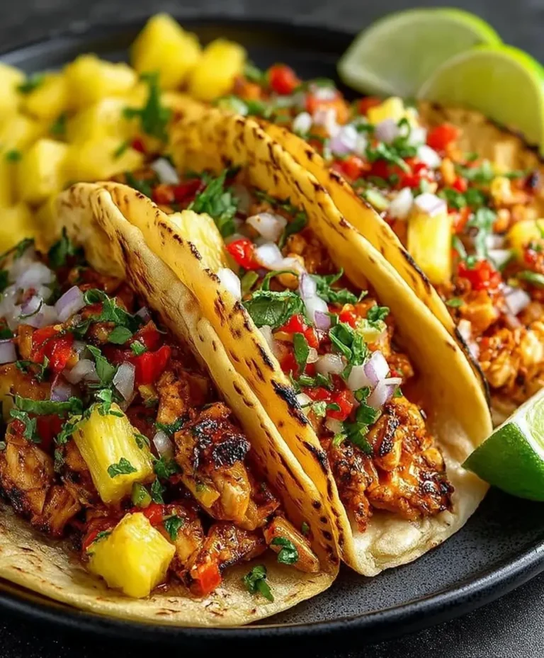 Pineapple Chicken Tacos: Healthy & Flavorful