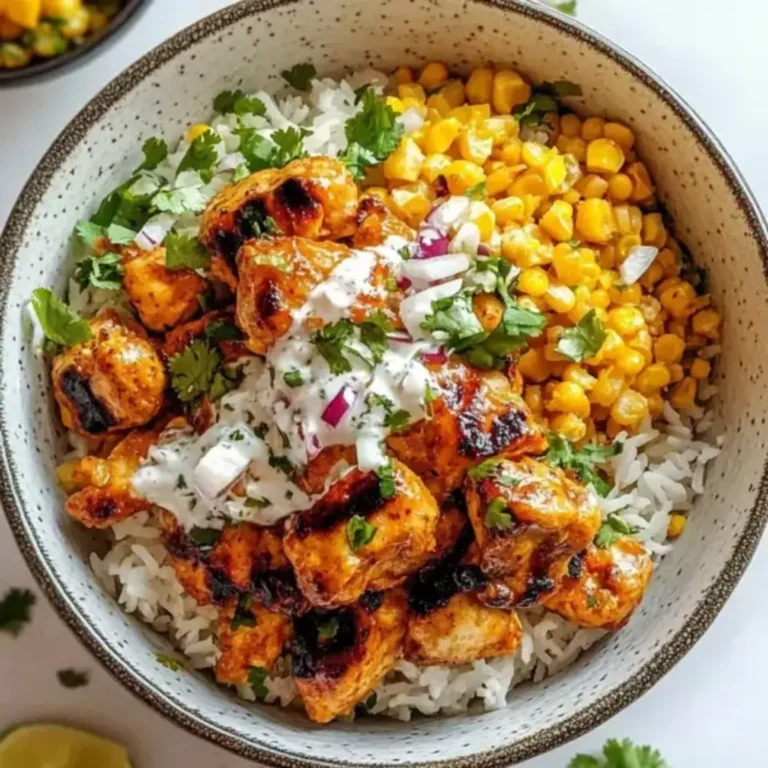 Street Corn Chicken Rice Bowl Making a Flavorful Weeknight Meal
