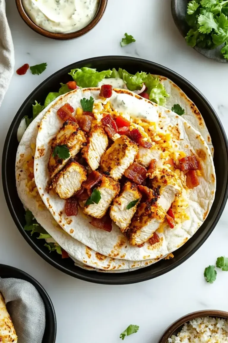 Crispy Chicken Bacon Ranch Wrap