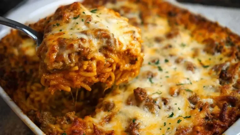 Southern Baked Spaghetti Casserole | Family Favorite Meal Prep