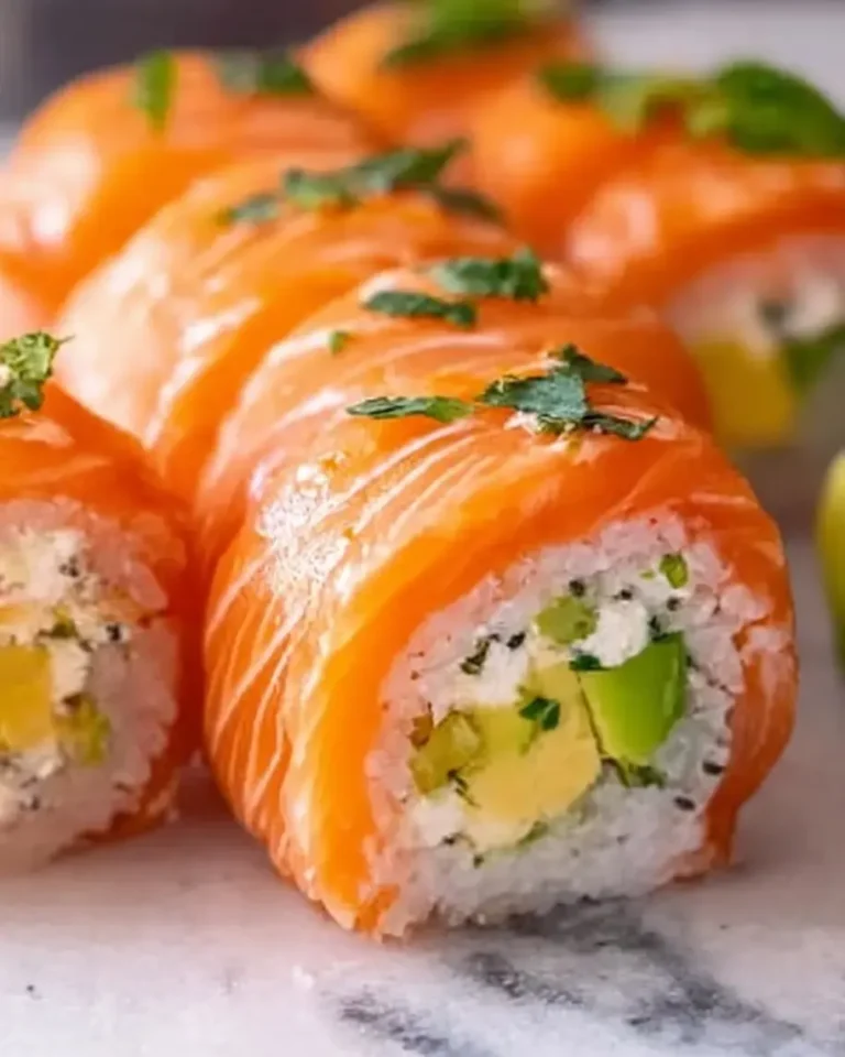 Lemon Basil Salmon Rolls Recipe