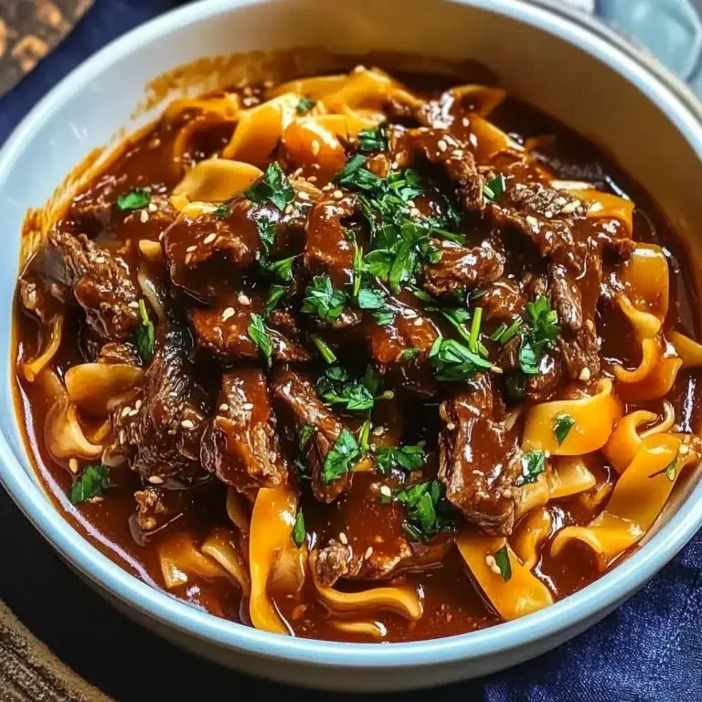 Korean Beef Noodles: Slow Cooker Comfort