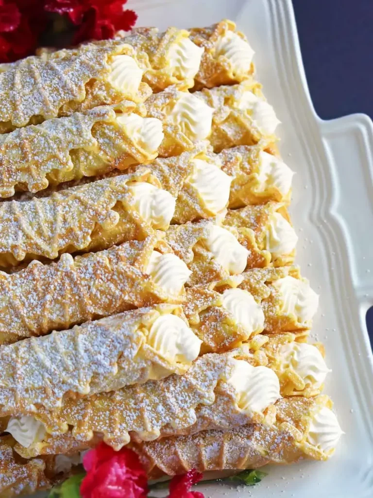 Cream Filled Pizzelles (trubochki)