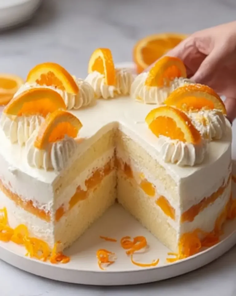 Orange Creamsicle Ice Cream Cake Recipe