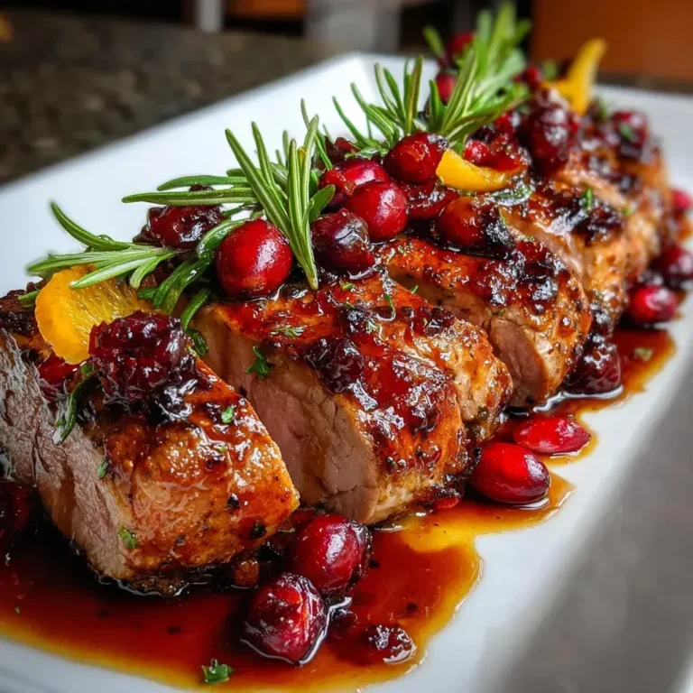Cranberry Orange Pork Tenderloin | Quick & Flavorful Weeknight Dinner