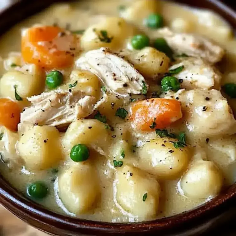 One Pot Gnocchi Chicken Pot Pie