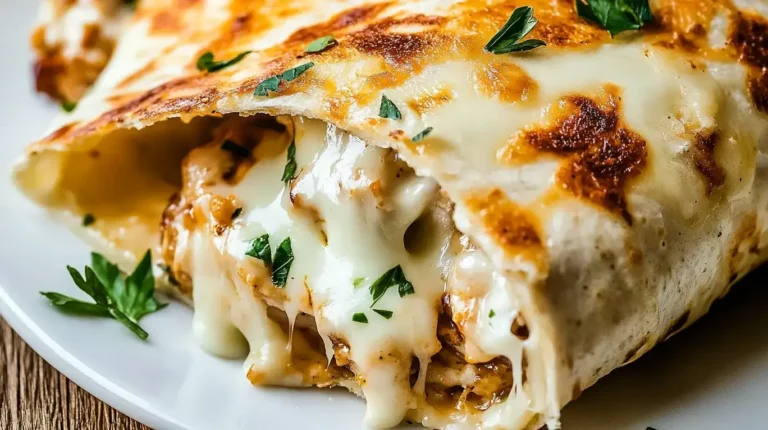 Cheesy Garlic Chicken Wraps – The Ultimate Flavor Explosion!