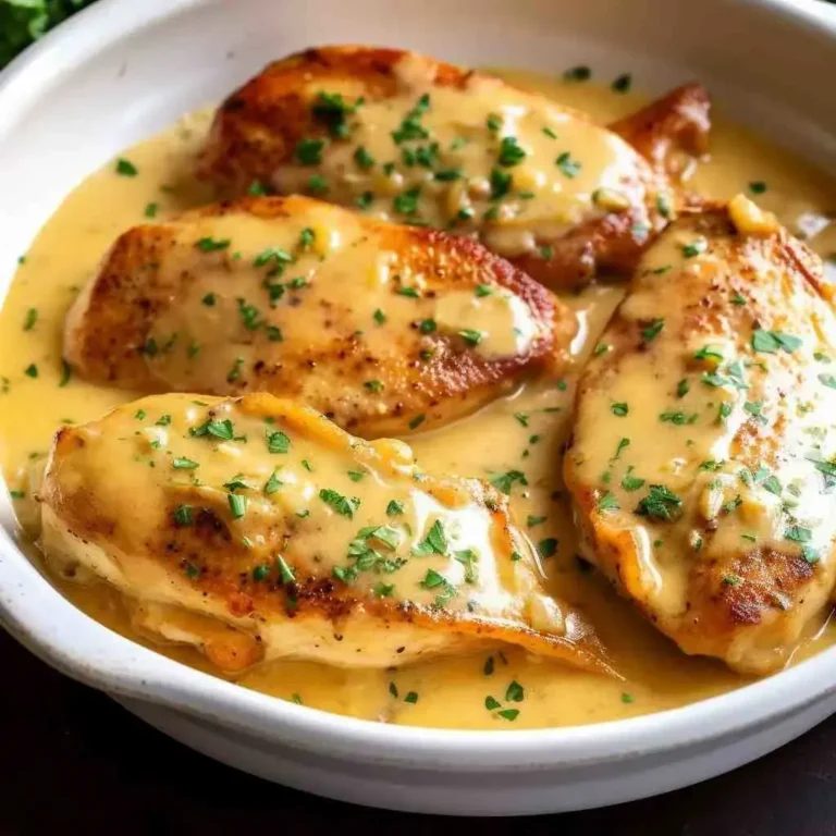 Easy DIJON Chicken in Garlic Wine Sauce