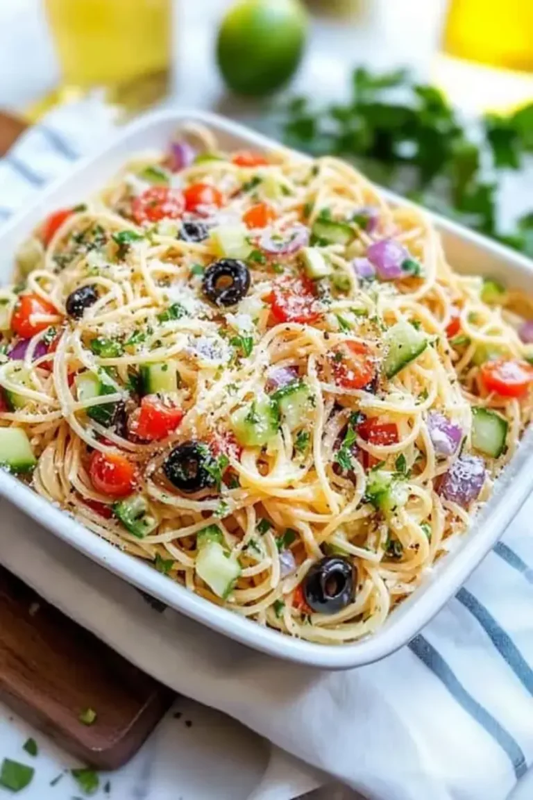 Quick & Delicious Spaghetti Salad with Zesty Italian Dressing