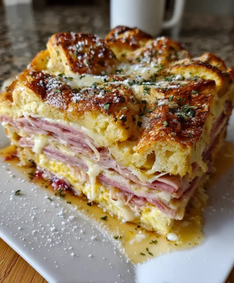 Monte Cristo Breakfast Casserole – Sweet, Savory & Melt-In-Your-Mouth Delicious!