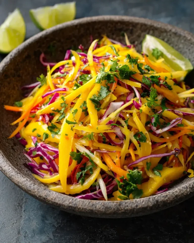 Delicious Mango Slaw – A Refreshing Take on Easy Meals & Vegetarian Dinners