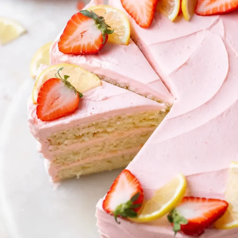 Strawberry Lemon Cake Recipe | Summer Cake Idea | Fruit Cake