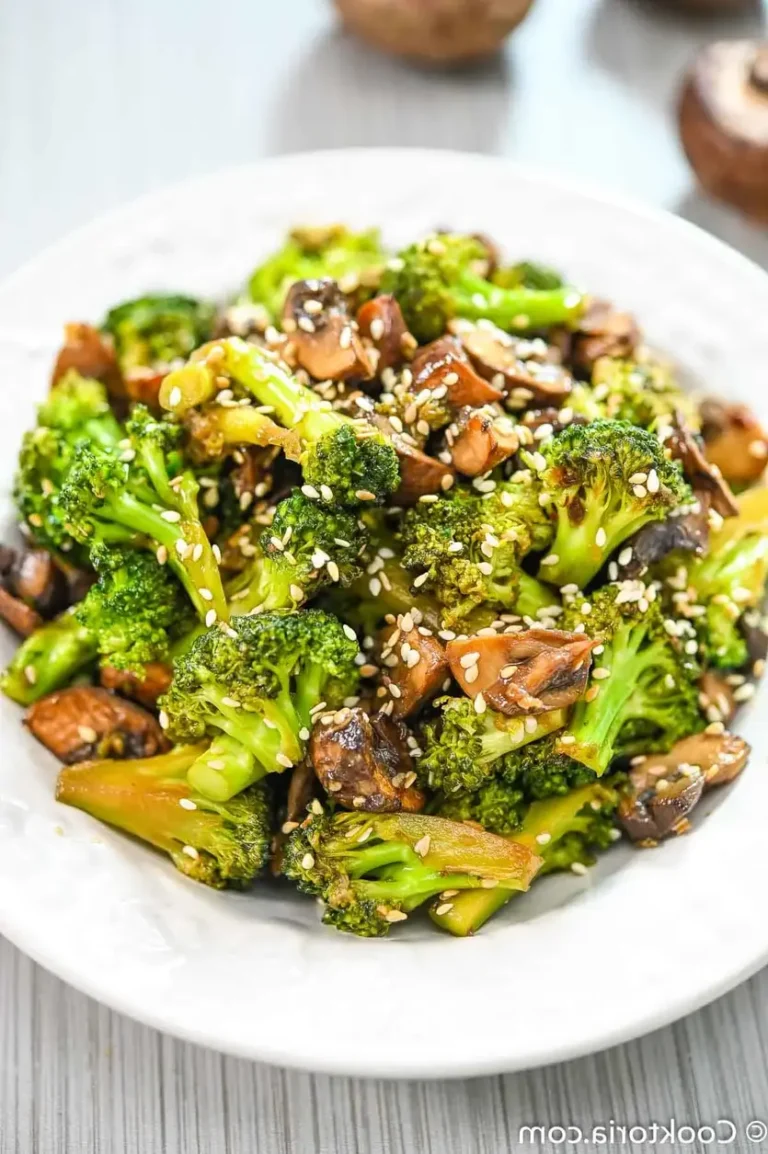 Broccoli and Mushrooms Stir Fry