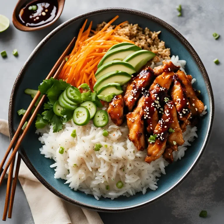 Sticky Chicken Rice Bowls Recipe | Cheff Recipes