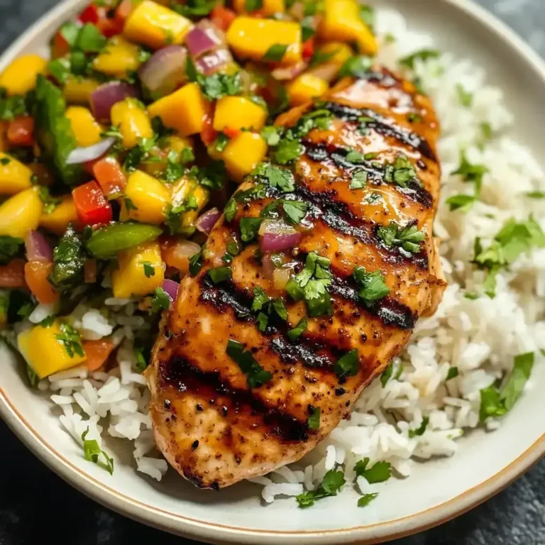 Healthy Honey Lime Chicken with Mango Salsa